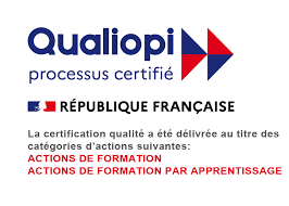 Logo Qualiopi pour les actions de formation et les actions de formation par apprentissage